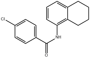 4-chloro-N-(5,6,7,8-tetrahydro-1-naphthalenyl)benzamide Structure