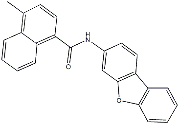 N-dibenzo[b,d]furan-3-yl-4-methyl-1-naphthamide 구조식 이미지