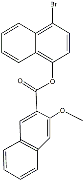 4-bromo-1-naphthyl 3-methoxy-2-naphthoate 구조식 이미지