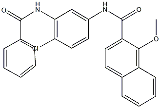 N-[3-(benzoylamino)-4-chlorophenyl]-1-methoxy-2-naphthamide Structure