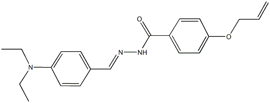 4-(allyloxy)-N'-[4-(diethylamino)benzylidene]benzohydrazide 구조식 이미지