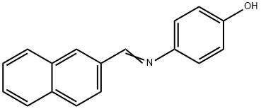 4-[(2-naphthylmethylene)amino]phenol 구조식 이미지