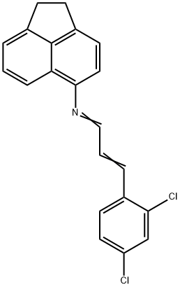 N-[3-(2,4-dichlorophenyl)-2-propenylidene]-N-(1,2-dihydro-5-acenaphthylenyl)amine Structure