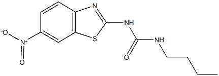 N-butyl-N'-{6-nitro-1,3-benzothiazol-2-yl}urea 구조식 이미지