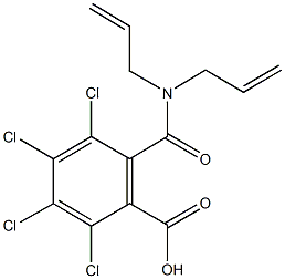 2,3,4,5-tetrachloro-6-[(diallylamino)carbonyl]benzoic acid 구조식 이미지