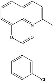 2-methyl-8-quinolinyl 3-chlorobenzoate Structure