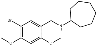 N-(5-bromo-2,4-dimethoxybenzyl)cycloheptanamine Structure