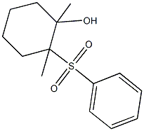 1,2-dimethyl-2-(phenylsulfonyl)cyclohexanol 구조식 이미지