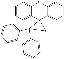 3,3-diphenylspiro[thiirane-2,9'-(9'H)-xanthene] Structure