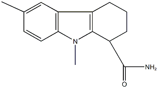 6,9-dimethyl-2,3,4,9-tetrahydro-1H-carbazole-1-carboxamide 구조식 이미지