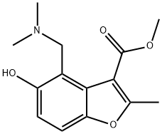 methyl 4-[(dimethylamino)methyl]-5-hydroxy-2-methyl-1-benzofuran-3-carboxylate Structure
