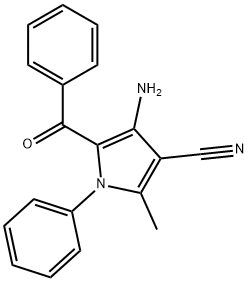 4-amino-5-benzoyl-2-methyl-1-phenyl-1H-pyrrole-3-carbonitrile Structure