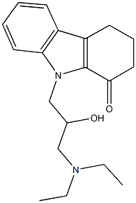 9-[3-(diethylamino)-2-hydroxypropyl]-2,3,4,9-tetrahydro-1H-carbazol-1-one Structure