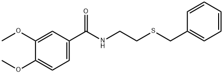 N-[2-(benzylsulfanyl)ethyl]-3,4-dimethoxybenzamide Structure