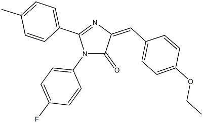 5-(4-ethoxybenzylidene)-3-(4-fluorophenyl)-2-(4-methylphenyl)-3,5-dihydro-4H-imidazol-4-one Structure