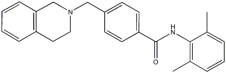 4-(3,4-dihydro-2(1H)-isoquinolinylmethyl)-N-(2,6-dimethylphenyl)benzamide Structure