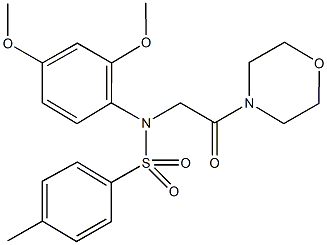 N-(2,4-dimethoxyphenyl)-4-methyl-N-[2-(4-morpholinyl)-2-oxoethyl]benzenesulfonamide Structure