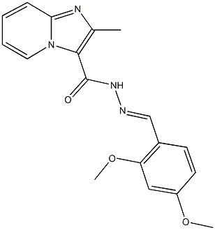 N'-(2,4-dimethoxybenzylidene)-2-methylimidazo[1,2-a]pyridine-3-carbohydrazide Structure