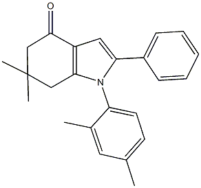 1-(2,4-dimethylphenyl)-6,6-dimethyl-2-phenyl-1,5,6,7-tetrahydro-4H-indol-4-one 구조식 이미지