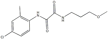 N~1~-(4-chloro-2-methylphenyl)-N~2~-(3-methoxypropyl)ethanediamide 구조식 이미지