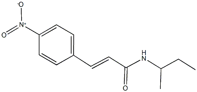 N-(sec-butyl)-3-{4-nitrophenyl}acrylamide Structure