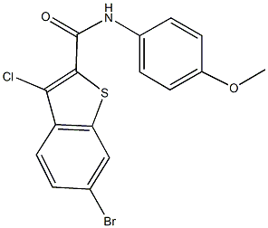 6-bromo-3-chloro-N-(4-methoxyphenyl)-1-benzothiophene-2-carboxamide Structure