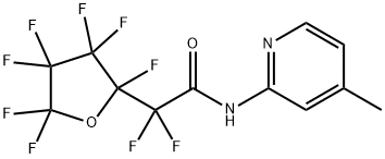 2,2-difluoro-2-(2,3,3,4,4,5,5-heptafluorotetrahydro-2-furanyl)-N-(4-methyl-2-pyridinyl)acetamide 구조식 이미지