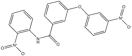 3-{3-nitrophenoxy}-N-{2-nitrophenyl}benzamide Structure