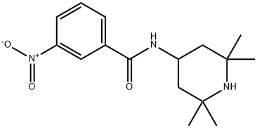 3-nitro-N-(2,2,6,6-tetramethyl-4-piperidinyl)benzamide 구조식 이미지