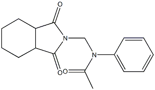 N-[(1,3-dioxooctahydro-2H-isoindol-2-yl)methyl]-N-phenylacetamide 구조식 이미지