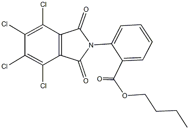 butyl 2-(4,5,6,7-tetrachloro-1,3-dioxo-1,3-dihydro-2H-isoindol-2-yl)benzoate Structure