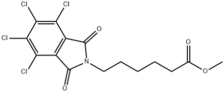 methyl 6-(4,5,6,7-tetrachloro-1,3-dioxo-1,3-dihydro-2H-isoindol-2-yl)hexanoate Structure