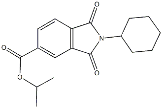 isopropyl 2-cyclohexyl-1,3-dioxoisoindoline-5-carboxylate 구조식 이미지