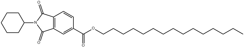 pentadecyl 2-cyclohexyl-1,3-dioxo-5-isoindolinecarboxylate Structure