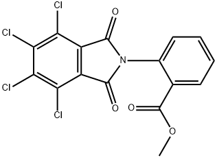 methyl 2-(4,5,6,7-tetrachloro-1,3-dioxo-1,3-dihydro-2H-isoindol-2-yl)benzoate 구조식 이미지