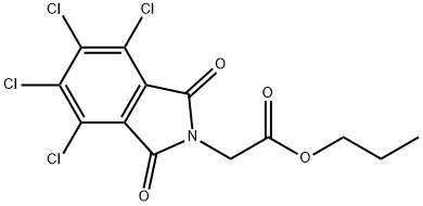 propyl (4,5,6,7-tetrachloro-1,3-dioxo-1,3-dihydro-2H-isoindol-2-yl)acetate Structure