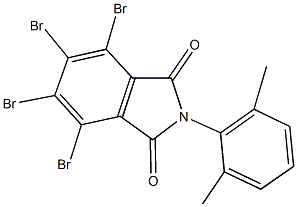 4,5,6,7-tetrabromo-2-(2,6-dimethylphenyl)-1H-isoindole-1,3(2H)-dione 구조식 이미지
