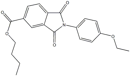 butyl 2-(4-ethoxyphenyl)-1,3-dioxo-5-isoindolinecarboxylate 구조식 이미지