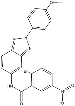 2-bromo-5-nitro-N-[2-(4-methoxyphenyl)-2H-1,2,3-benzotriazol-5-yl]benzamide Structure