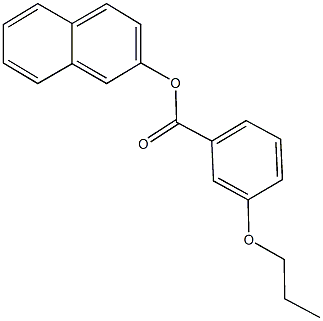 2-naphthyl 3-propoxybenzoate 구조식 이미지