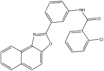 2-chloro-N-(3-naphtho[1,2-d][1,3]oxazol-2-ylphenyl)benzamide Structure
