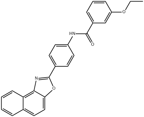 3-ethoxy-N-(4-naphtho[1,2-d][1,3]oxazol-2-ylphenyl)benzamide 구조식 이미지