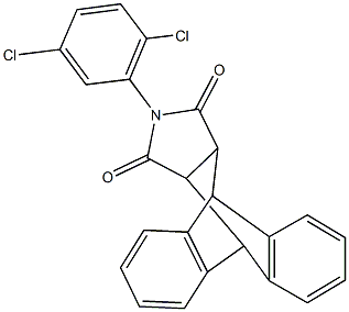 17-(2,5-dichlorophenyl)-17-azapentacyclo[6.6.5.0~2,7~.0~9,14~.0~15,19~]nonadeca-2,4,6,9,11,13-hexaene-16,18-dione 구조식 이미지