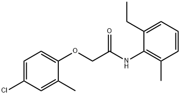 2-(4-chloro-2-methylphenoxy)-N-(2-ethyl-6-methylphenyl)acetamide Structure