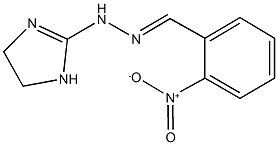 2-nitrobenzaldehyde 4,5-dihydro-1H-imidazol-2-ylhydrazone 구조식 이미지