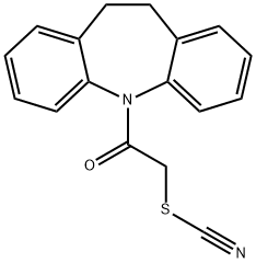 2-(10,11-dihydro-5H-dibenzo[b,f]azepin-5-yl)-2-oxoethyl thiocyanate Structure