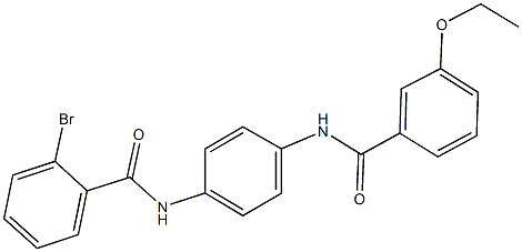 2-bromo-N-{4-[(3-ethoxybenzoyl)amino]phenyl}benzamide Structure