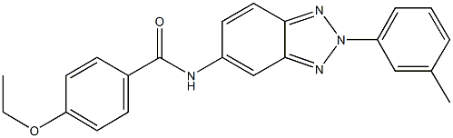 4-ethoxy-N-[2-(3-methylphenyl)-2H-1,2,3-benzotriazol-5-yl]benzamide 구조식 이미지