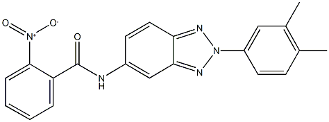 N-[2-(3,4-dimethylphenyl)-2H-1,2,3-benzotriazol-5-yl]-2-nitrobenzamide Structure