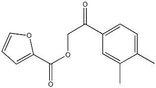 2-(3,4-dimethylphenyl)-2-oxoethyl 2-furoate 구조식 이미지